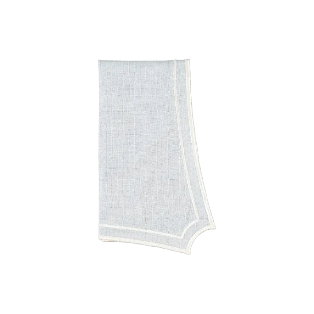 Napkin Sal, Baby Blue with Champagne White