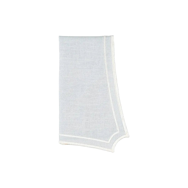 Napkin Sal, Baby Blue with Champagne White