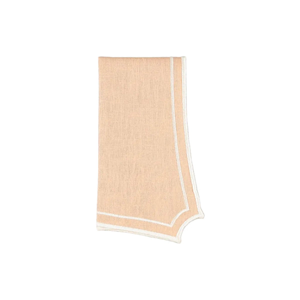 Napkin Sal, Pink with Champagne White