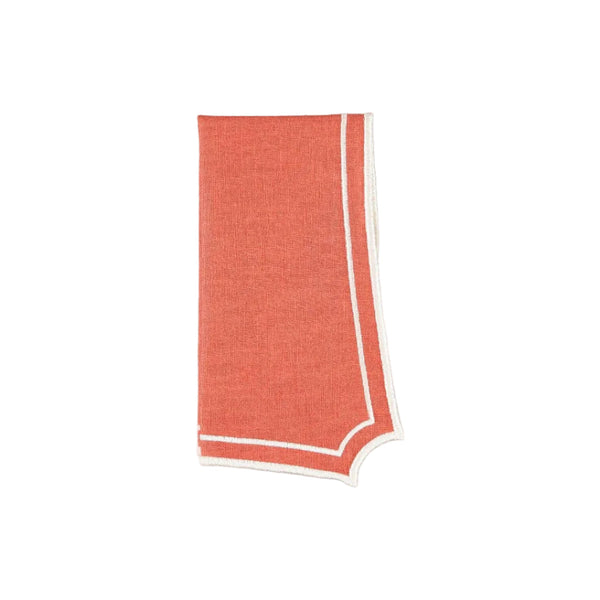 Napkin Sal, Terracotta with Champagne White