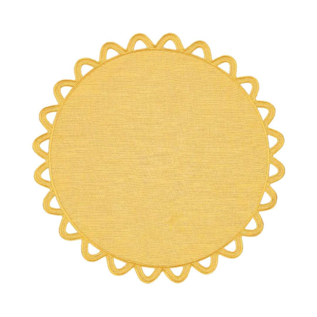 Placemat Halo, Yellow with Yellow