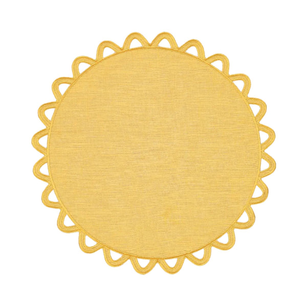 Placemat Halo, Yellow with Yellow