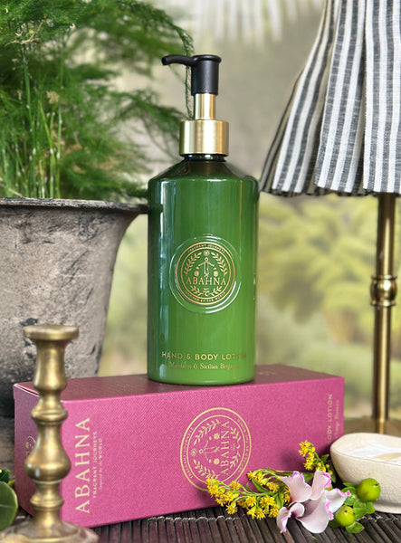 Luxury floral lotion with shea butter, aloe vera & green tea – Abahna