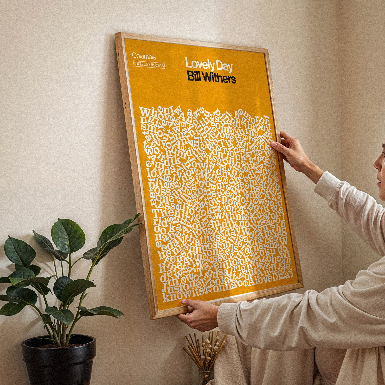 Lovely Day - Bill Withers -  Song Lyric Print