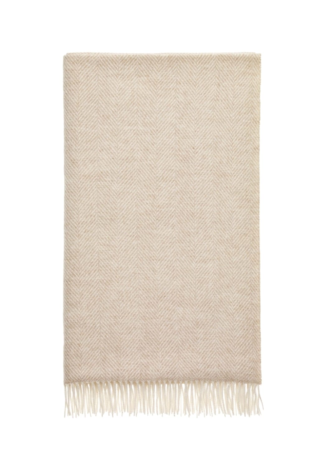 Harriet's Oatmeal British Wool Throw - Casa by Josephine Jenno