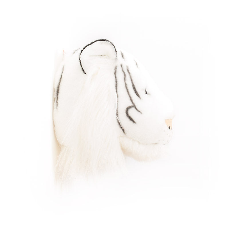 Albert the White Tiger Wall Mounted Plush Head