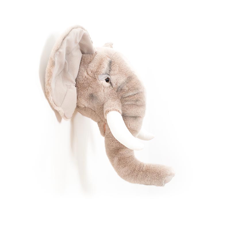 George the Elephant Wall Mounted Plush Head