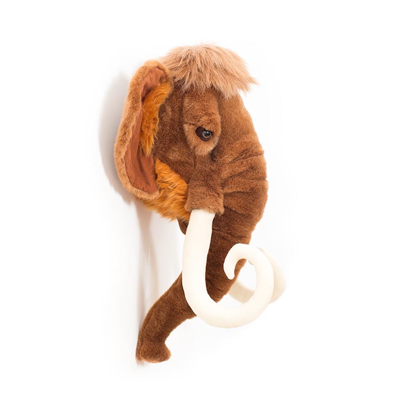 Arthur the Mammoth Wall Mounted Plush Head