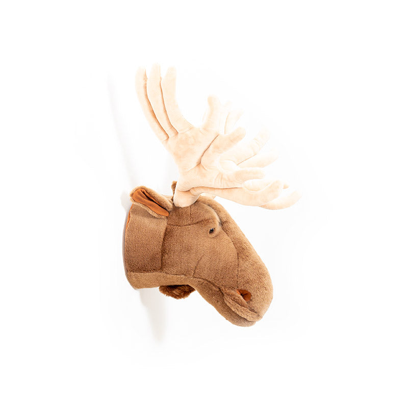Alfred the Moose Wall Mounted Plush Head
