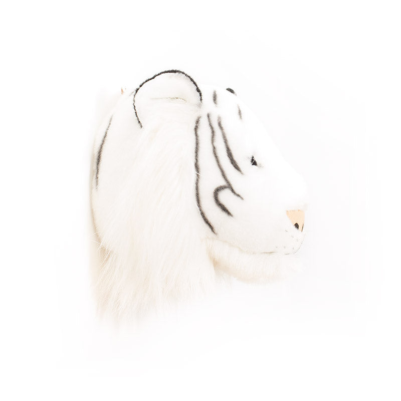 Albert the White Tiger Wall Mounted Plush Head