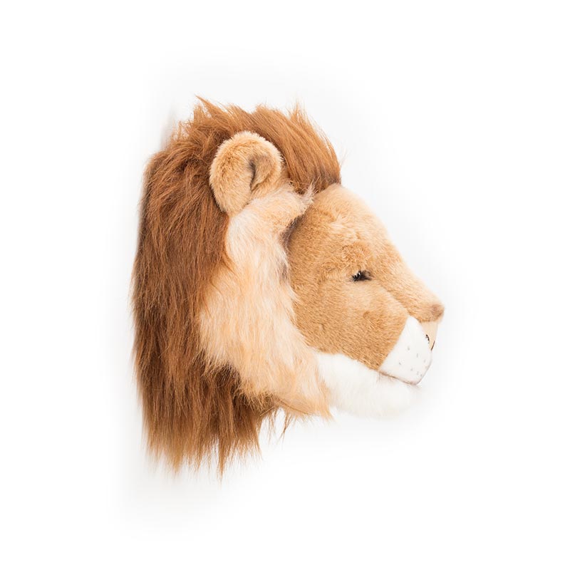 Cesar the Lion Wall Mounted Plush Head