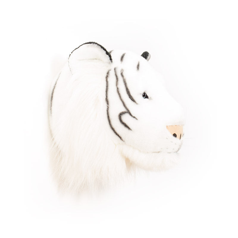 Albert the White Tiger Wall Mounted Plush Head