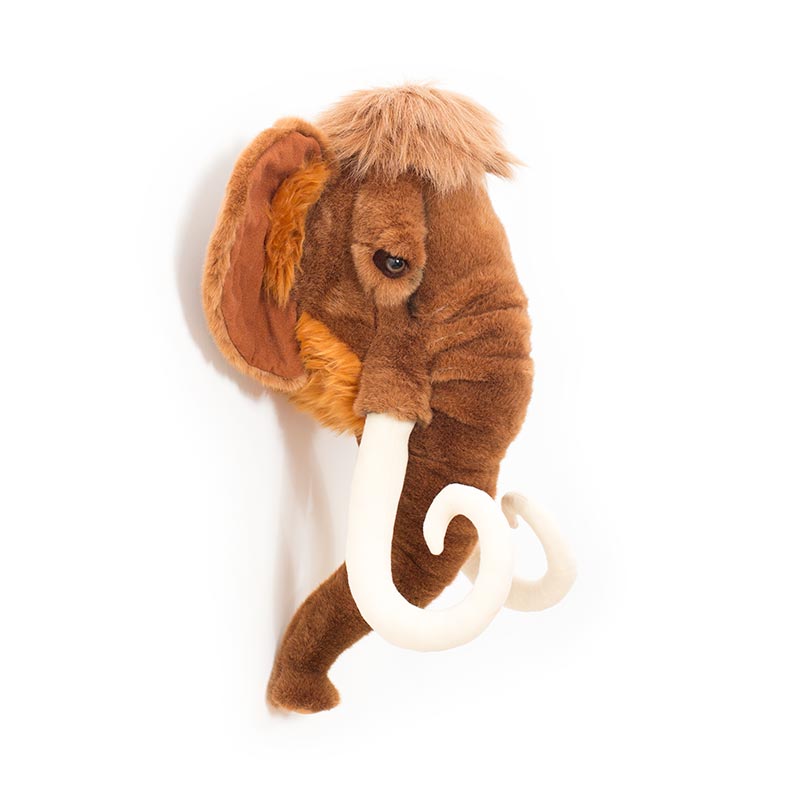 Arthur the Mammoth Wall Mounted Plush Head