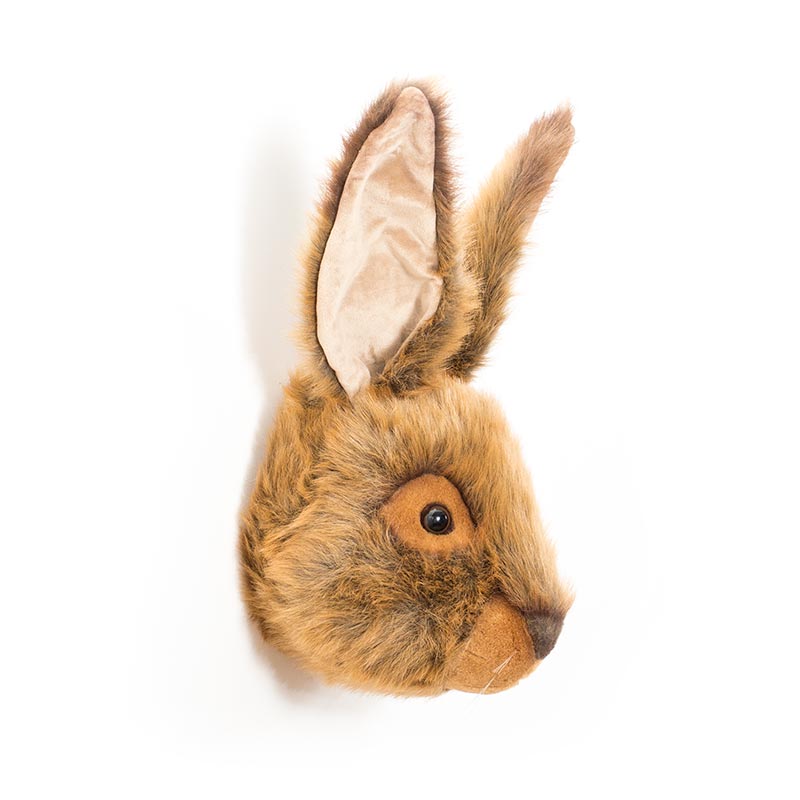 Lewis the Hare Wall Mounted Plush Head