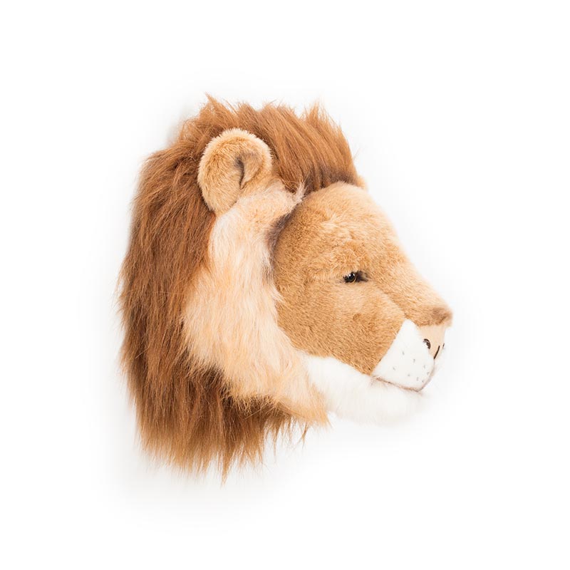 Cesar the Lion Wall Mounted Plush Head