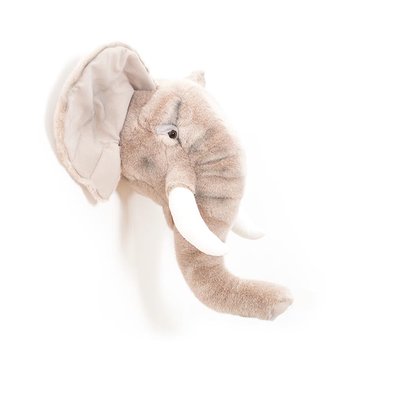 George the Elephant Wall Mounted Plush Head
