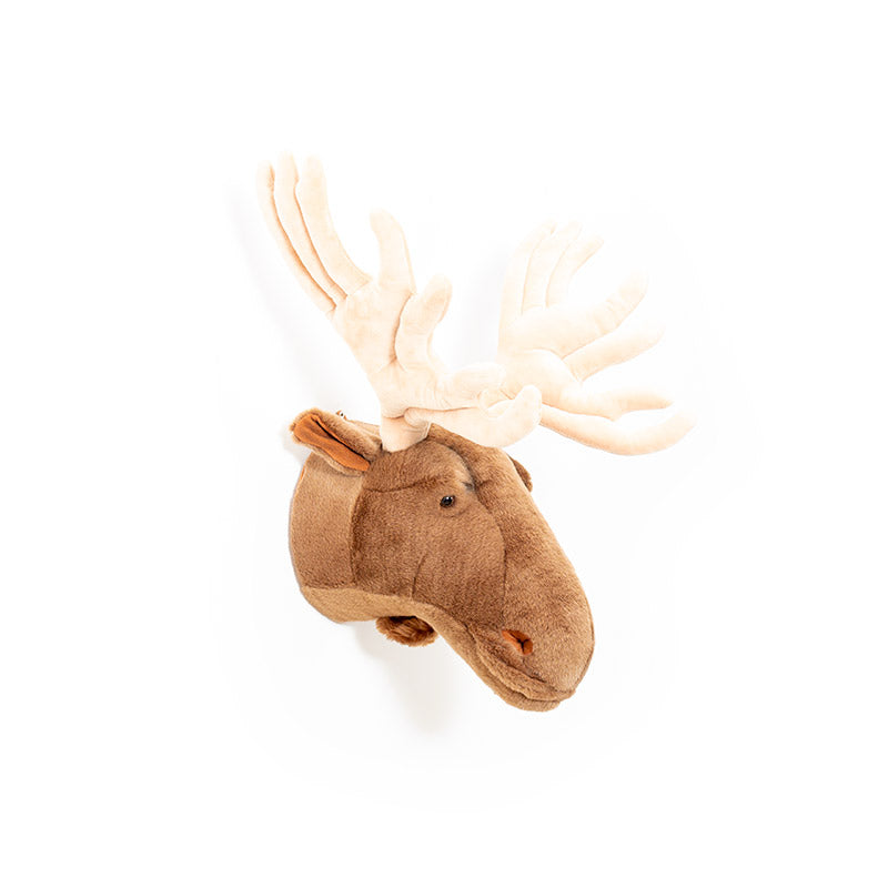 Alfred the Moose Wall Mounted Plush Head