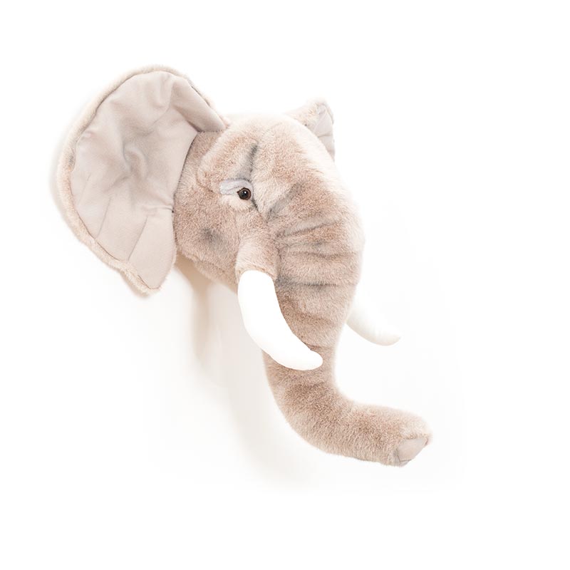 George the Elephant Wall Mounted Plush Head