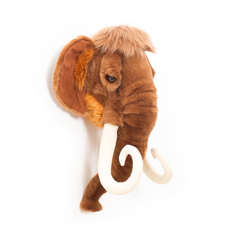 Arthur the Mammoth Wall Mounted Plush Head