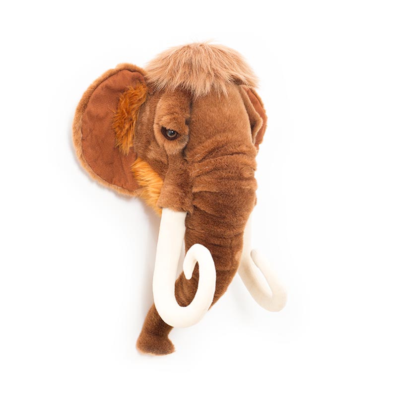 Arthur the Mammoth Wall Mounted Plush Head