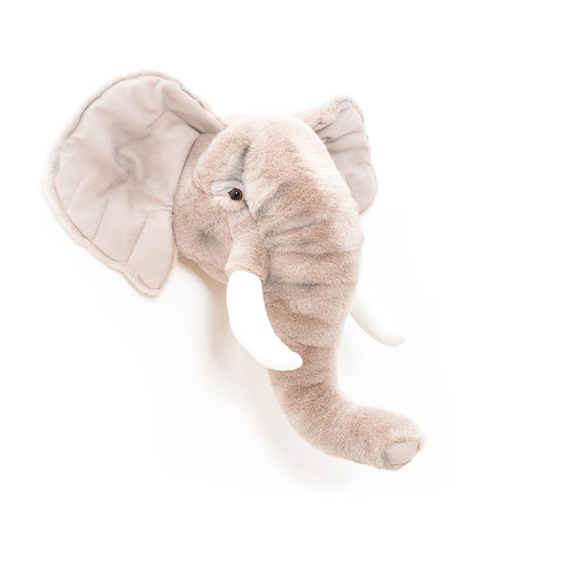 George the Elephant Wall Mounted Plush Head