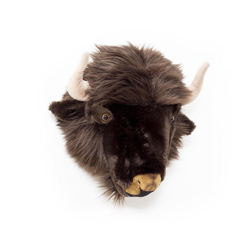 Alex the Bison Wall Mounted Plush Head