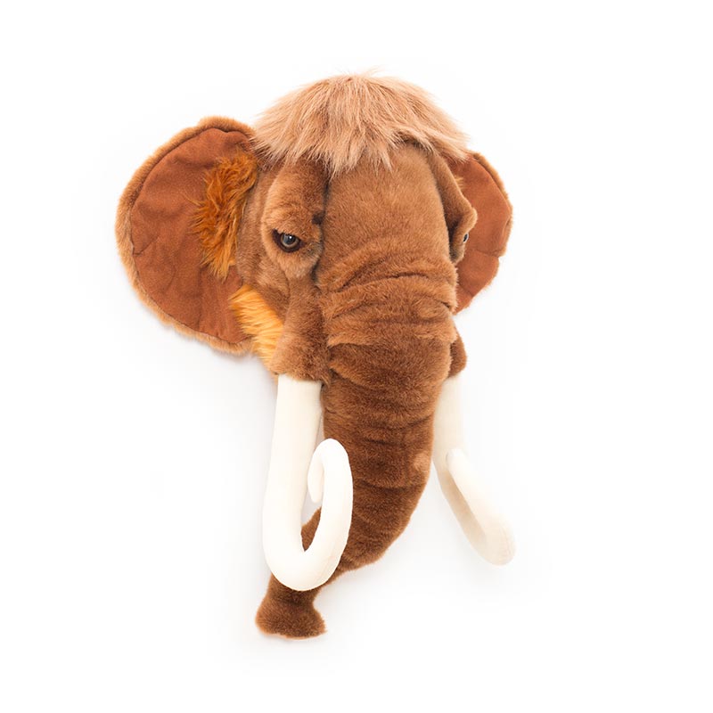 Arthur the Mammoth Wall Mounted Plush Head