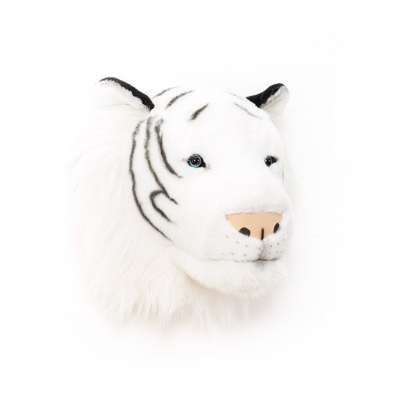 Albert the White Tiger Wall Mounted Plush Head