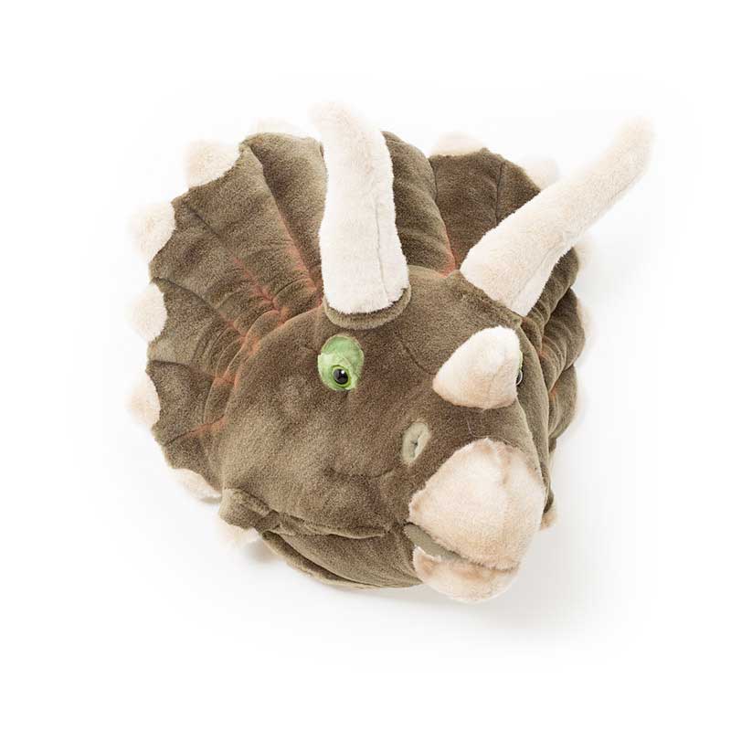 Adam the Triceratops Wall Mounted Plush Head