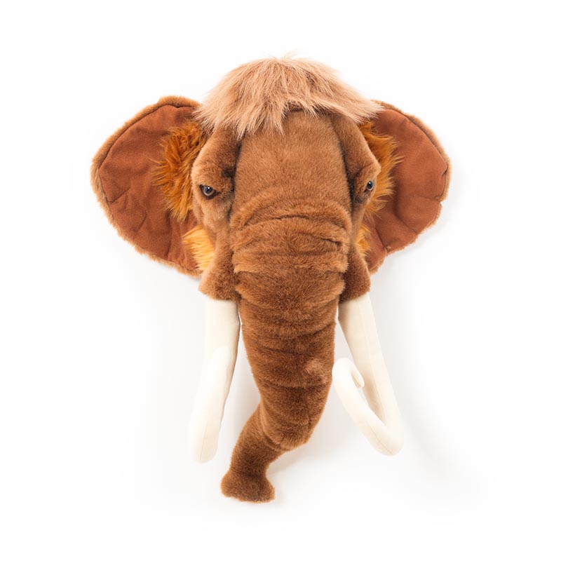Arthur the Mammoth Wall Mounted Plush Head