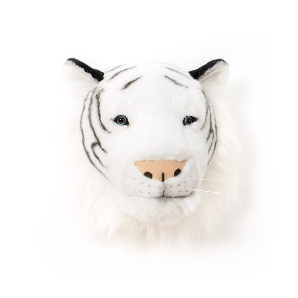 Albert the White Tiger Wall Mounted Plush Head