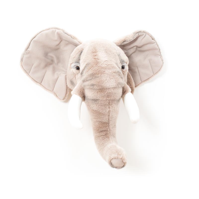 George the Elephant Wall Mounted Plush Head