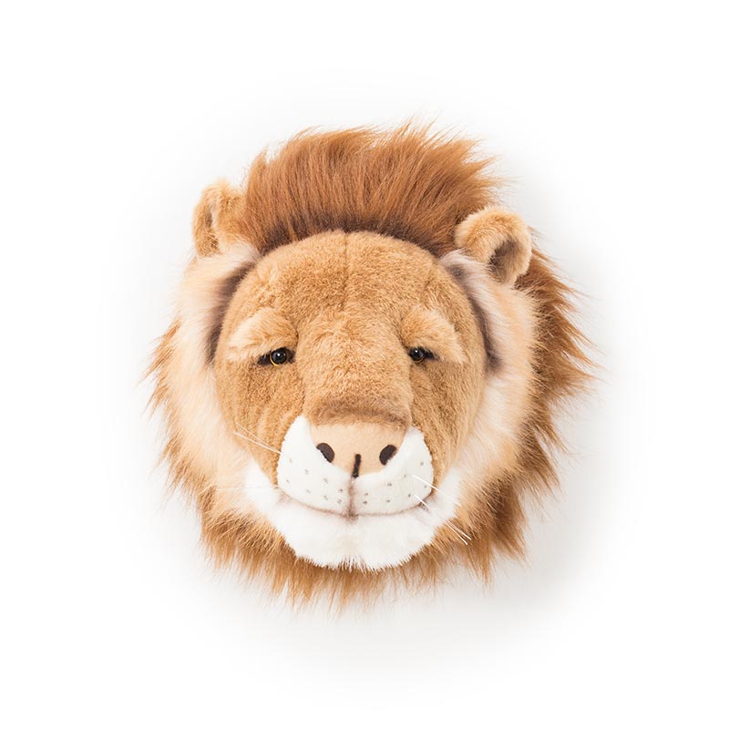 Cesar the Lion Wall Mounted Plush Head