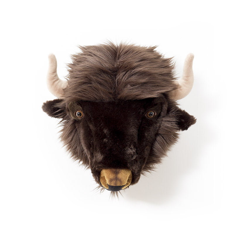 Alex the Bison Wall Mounted Plush Head