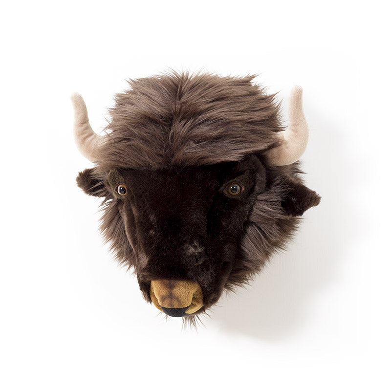 Alex the Bison Wall Mounted Plush Head