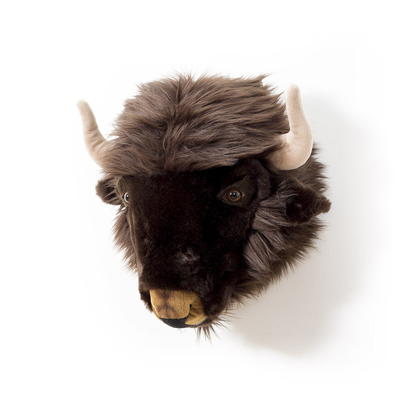 Alex the Bison Wall Mounted Plush Head