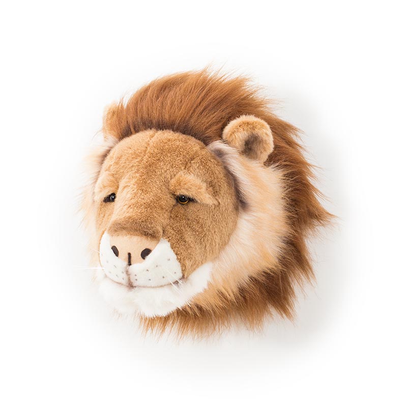 Cesar the Lion Wall Mounted Plush Head