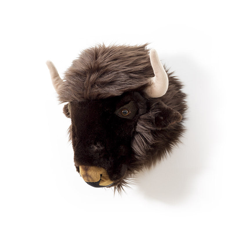 Alex the Bison Wall Mounted Plush Head