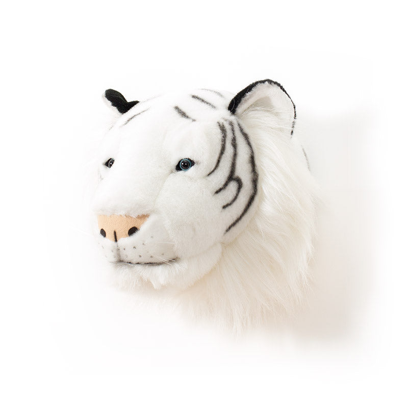 Albert the White Tiger Wall Mounted Plush Head