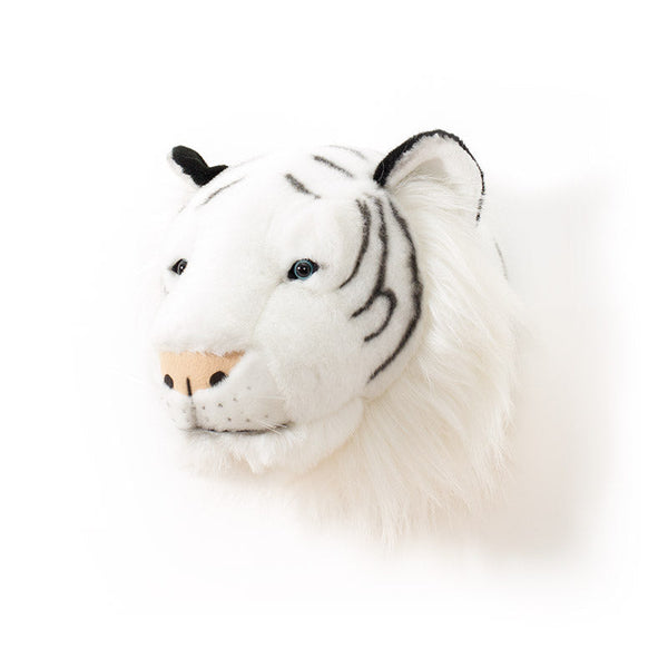 Albert the White Tiger Wall Mounted Plush Head
