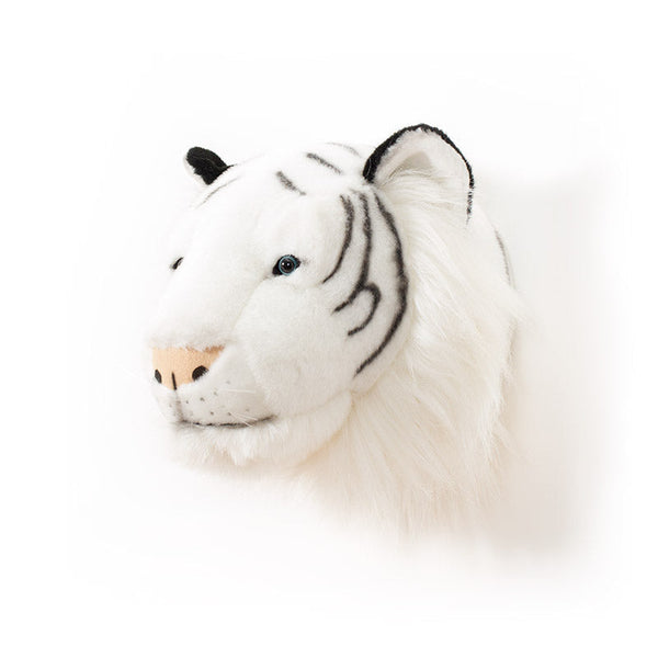 Albert the White Tiger Wall Mounted Plush Head