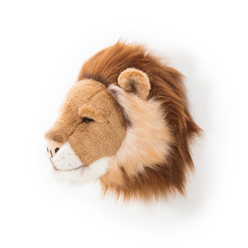 Cesar the Lion Wall Mounted Plush Head