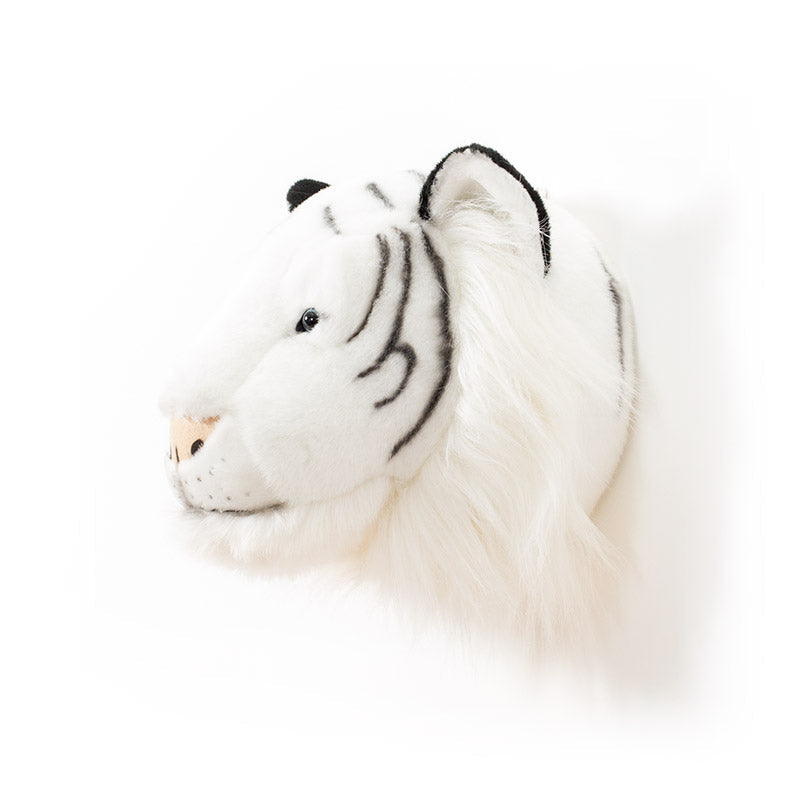 Albert the White Tiger Wall Mounted Plush Head