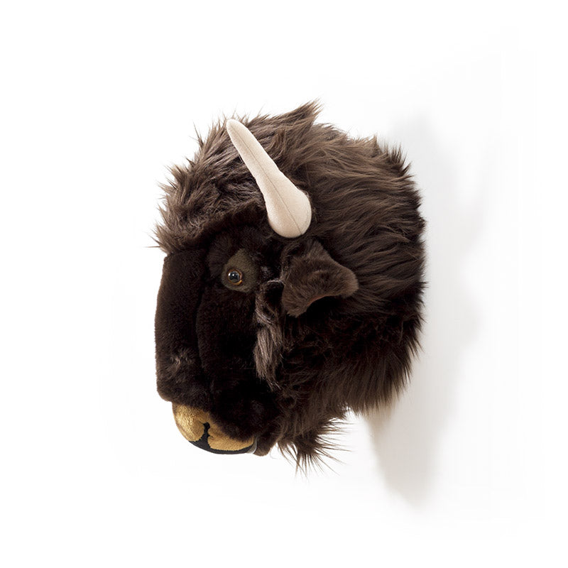 Alex the Bison Wall Mounted Plush Head