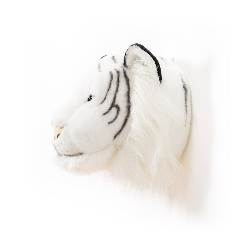 Albert the White Tiger Wall Mounted Plush Head