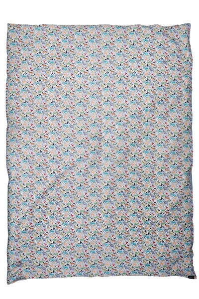 Reversible Heirloom Quilt made with Liberty Fabric Quey 2 & Sky Blue Linen