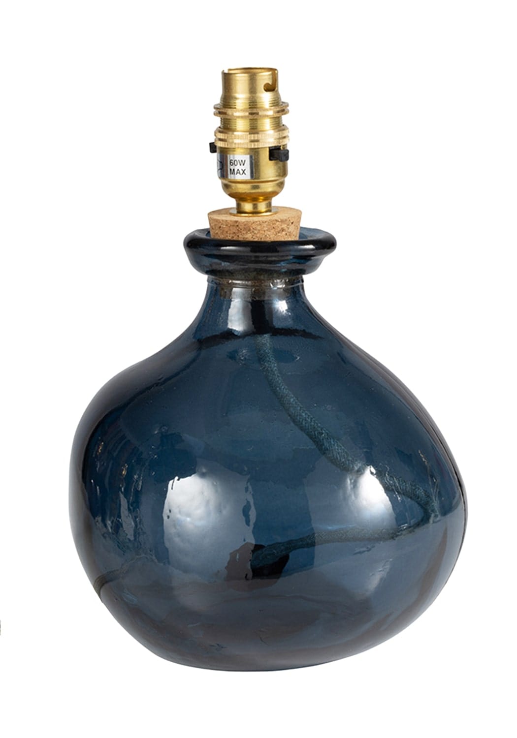 Henrietta Glass Orb Base - Petrol - Casa by Josephine Jenno