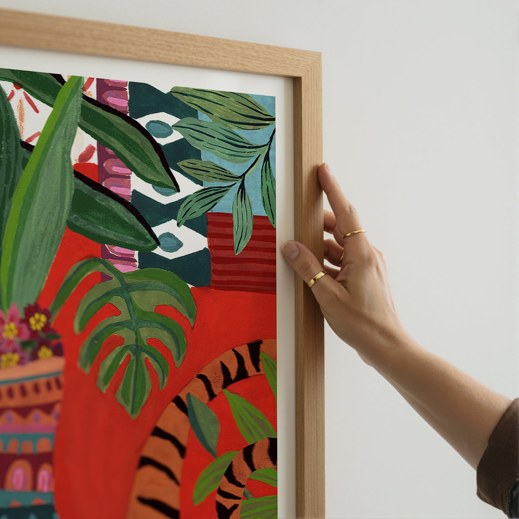 Hiding Tiger Limited Edition Art Print
