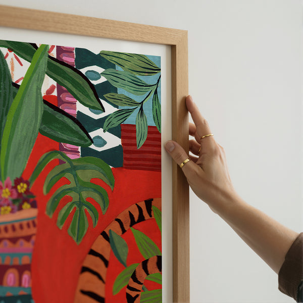 Hiding Tiger Limited Edition Art Print
