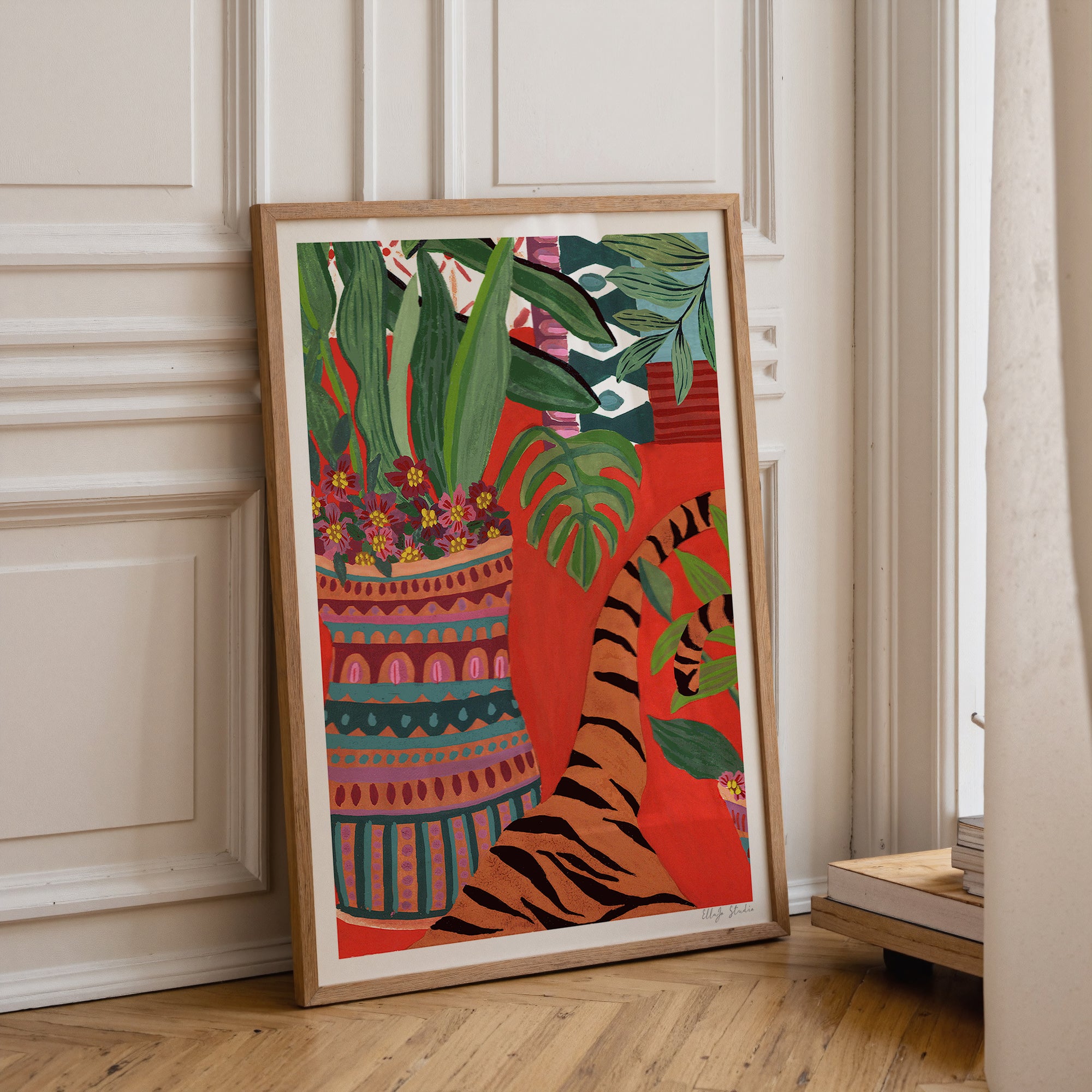 Hiding Tiger Limited Edition Art Print